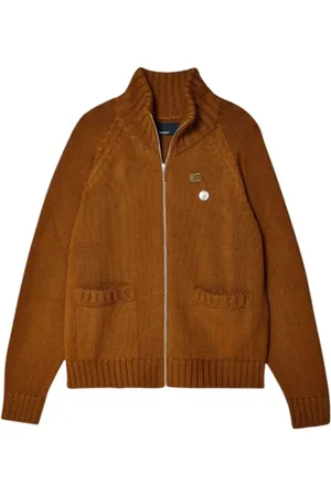 Rassvet Homme, Pulls, Brun, Taille: L Cardigan à Fermeture Éclair en Marron