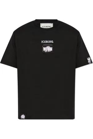 Iceberg Homme, Tops, Noir, Taille: XL T-shirt avec des écussons