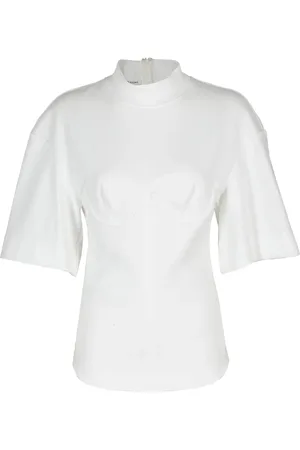 ALESSANDRO VIGILANTE Femme, Tops, Blanc, Taille: 36 FR BRA élégant pour un look tendance