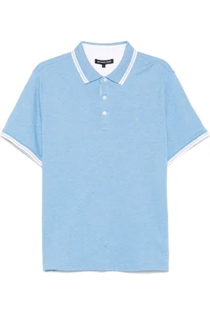 Michael Kors Homme, Tops, Bleu, Taille: L Polo Bleu Clair Poignets côtelés