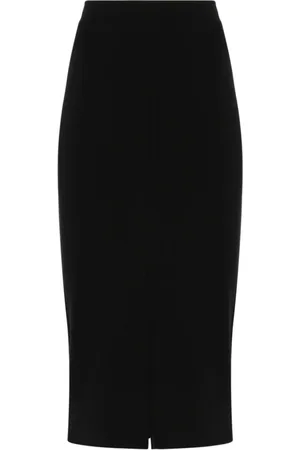Pinko Femme, Jupes, Noir, Taille: 38 FR Vasca Midi Skirt