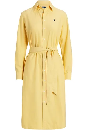 Ralph Lauren Femme, Robes, Jaune, Taille: 38 FR Élégante Robe