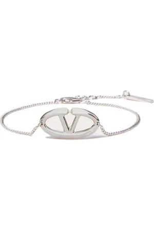 VALENTINO GARAVANI Homme, Accessoires, Gris, Taille: ONE Size Bracelet Bijoux Argenté Fermeture à Crochet