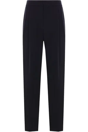 Giorgio Armani Homme, Pantalons, Bleu, Taille: L Pantalon Bleu avec Détails Plissés