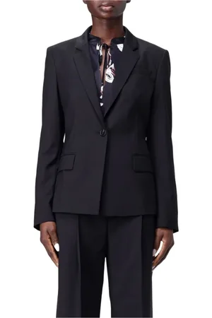 HUGO BOSS Femme, Vestes, Noir, Taille: 44 FR Blazer Slim Fit en Laine Vierge