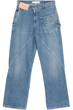 J.W.Anderson Homme, Jeans, Bleu, Taille: W34 Jean de Travail Tordu
