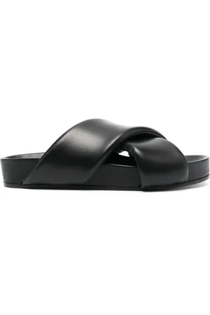 Jil Sander Homme, Chaussures, Noir, Taille: 44 EU Sandale Élégante pour Tenues Estivales
