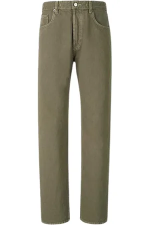 Jacquemus Femme, Jeans, Vert, Taille: W31 Jean Droit – Taille Mi-Haute – Denim Délavé Vintage