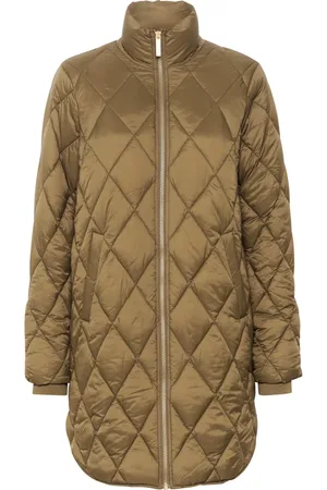 Part Two Femme, Manteaux, Brun, Taille: 42 FR Veste matelassée à col montant
