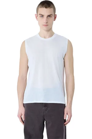 OUR LEGACY Homme, Tops, Blanc, Taille: L Débardeur léger à col rond