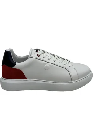 Peuterey Homme, Chaussures, Blanc, Taille: 42 EU Baskets en cuir blanc