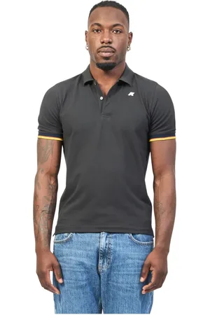 K-Way Homme, Tops, Noir, Taille: M Polo Stretch en Coton Vincent