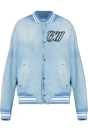 OFF-WHITE Femme, Vestes, Bleu, Taille: 38 FR Veste en jean