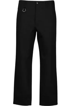 Moncler Homme, Pantalons, Noir, Taille: M Pantalon Noir avec Logo Design Élégant