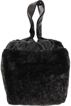 Jil Sander Femme, Sacs, Noir, Taille: ONE Size Sac à main luxueux en fourrure d`agneau