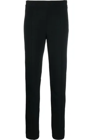 Proenza Schouler Femme, Pantalons, Noir, Taille: 36 FR Pantalon Slim Noir en Crêpe Bi-Stretch