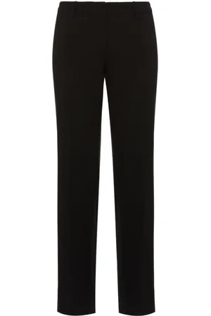 Boglioli Femme, Pantalons, Noir, Taille: 34 FR Pantalon palazzo noir en laine haute performance pour femme