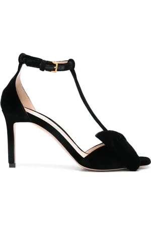 Tom Ford Femme, Chaussures, Noir, Taille: 40 EU Sandales à Talons Mi-Hauts