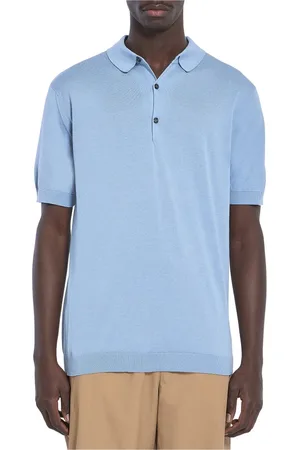 JOHN SMEDLEY Homme, Tops, Bleu, Taille: S Polo Noir Slim Fit
