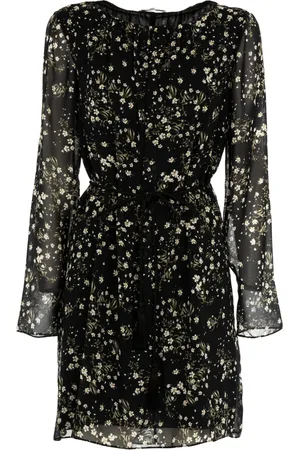 Patrizia Pepe Femme, Robes, Noir, Taille: 36 FR Robe Courte Florale