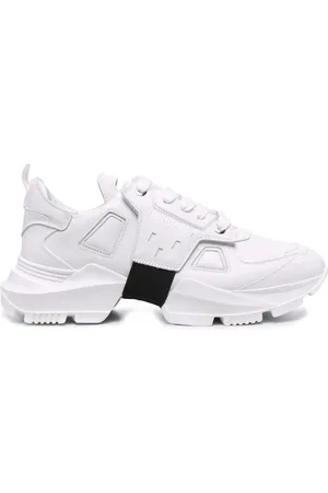 Les Hommes Homme, Chaussures, Blanc, Taille: 42 EU Baskets Basse en Cuir Blanc