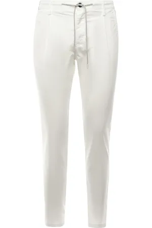ELEVENTY Homme, Pantalons, Blanc, Taille: W34 Pantalon blanc à cordon