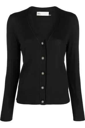 Tory Burch Femme, Pulls, Bleu, Taille: 36 FR Cardigan Simone