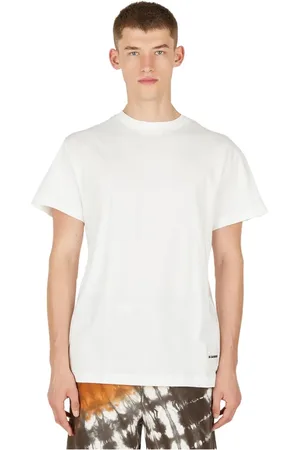 Jil Sander Homme, Tops, Blanc, Taille: S Ensemble de T-shirts avec Logo Imprimé