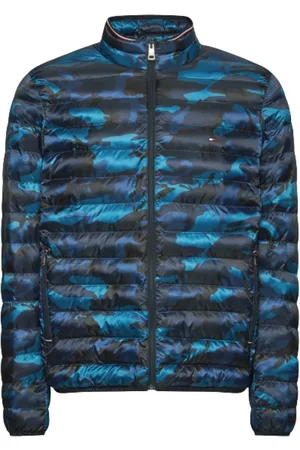Tommy Hilfiger Femme, Vestes, Bleu, Taille: 40 FR Veste camouflage à manches longues en polyester