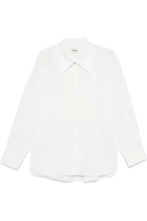 Khaite Femme, Blouses et Chemises, Blanc, Taille: 36 FR Chemise Blanche en Coton avec Fermeture Boutonnée