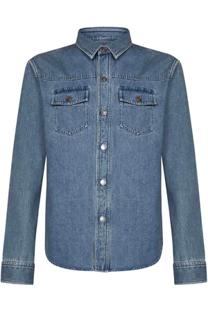 Tom Ford Homme, Chemises, Bleu, Taille: L Chemise en denim bleu