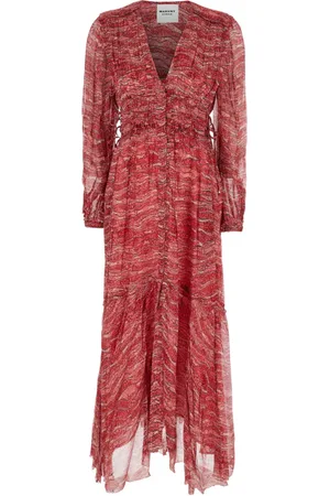 Isabel Marant Femme, Robes, Rouge, Taille: 38 FR Amara Maxi Dress