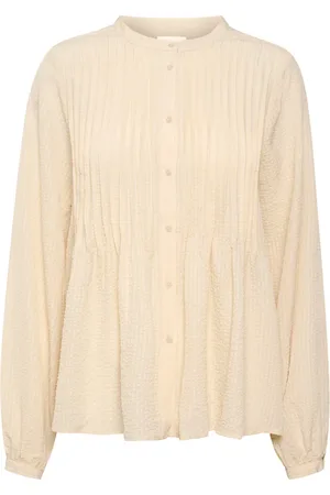 Part Two Femme, Blouses et Chemises, , Taille: 44 FR Blouse à Manches Longues en Tissu Gaufré