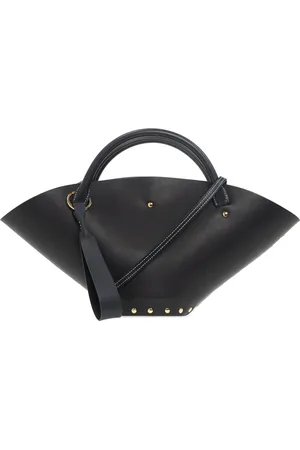 Jil Sander Femme, Sacs, Noir, Taille: ONE Size Sac Seau Sombrero en Cuir Noir