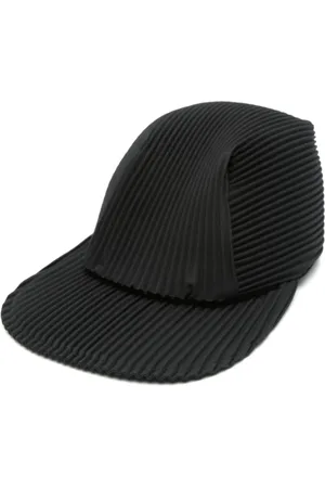 Issey Miyake Homme, Accessoires, Noir, Taille: ONE Size Chapeau noir à bande élastique plate