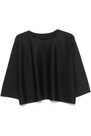 Issey Miyake Femme, Vestes, Noir, Taille: ONE Size Chemise Décontractée en Coton Bleu