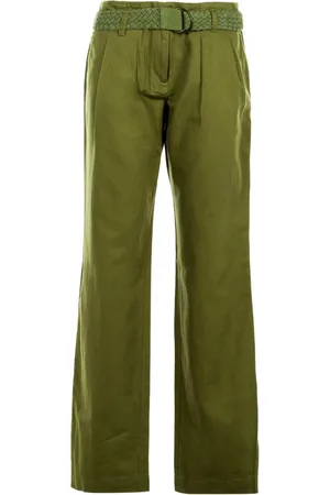 Tommy Hilfiger Femme, Pantalons, Vert, Taille: 36 FR Pantalon large Rome