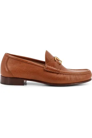VALENTINO GARAVANI Homme, Chaussures, Brun, Taille: 42 1/2 EU Mocassin Iconique Vlogo en Cuir