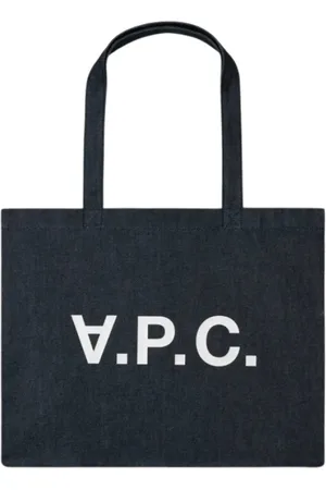 A.P.C. Femme, Sacs, Gris, Taille: ONE Size Sac Shopping Indigo