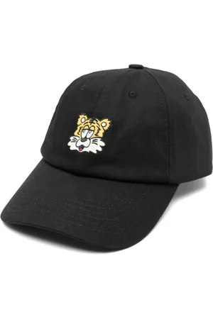Kenzo Homme, Accessoires, Noir, Taille: ONE Size Casquette en coton brodé