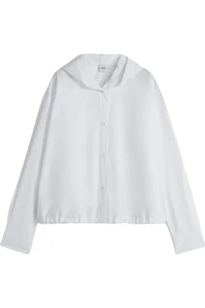 Aspesi Femme, Blouses et Chemises, Blanc, Taille: 36 FR Chemise à capuche en popeline de coton