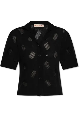 Marni Femme, Blouses et Chemises, Noir, Taille: 36 FR Chemise à manches courtes