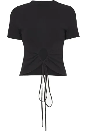 Proenza Schouler Femme, Tops, Noir, Taille: 36 FR T-shirt Découpé Réversible