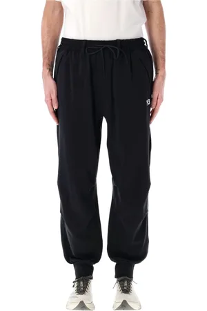 Y-3 Homme, Pantalons, Noir, Taille: L Pantalon de survêtement à revers 3-Stripes