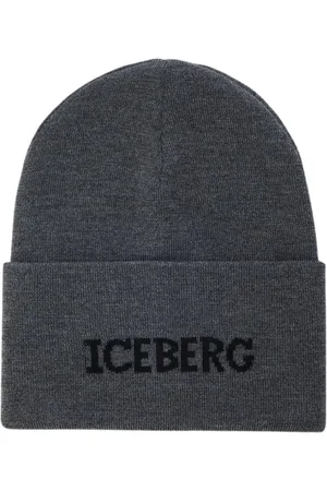 Iceberg Homme, Accessoires, Gris, Taille: ONE Size Bonnet en laine