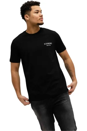 Iceberg Homme, Tops, Noir, Taille: 2XL T-Shirt Jersey