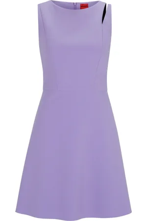 HUGO BOSS Femme, Robes, Violet, Taille: 38 FR Robe Kisuna