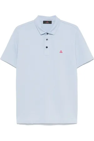 Peuterey Homme, Tops, Bleu, Taille: M T-shirts et Polos Bleu Clair Boutonnés