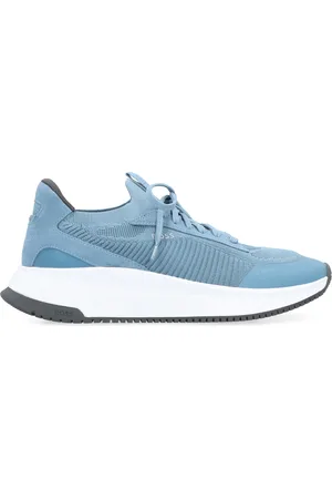HUGO BOSS Homme, Chaussures, Bleu, Taille: 41 EU Baskets en Tissu Chaussette