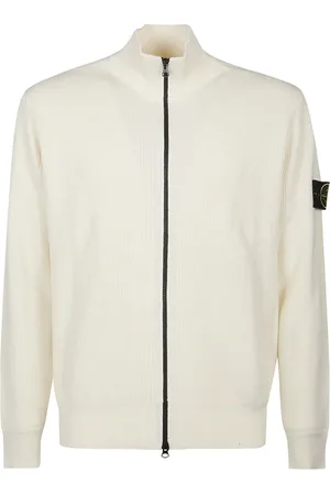 Stone Island Homme, Pulls, , Taille: S Cardigan Zippé Élégant